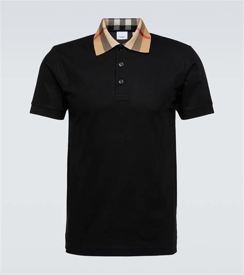 black burberry polo blue logo|burberry polo men black.